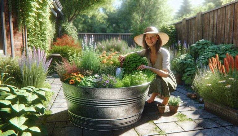 large galvanized tubs for gardening